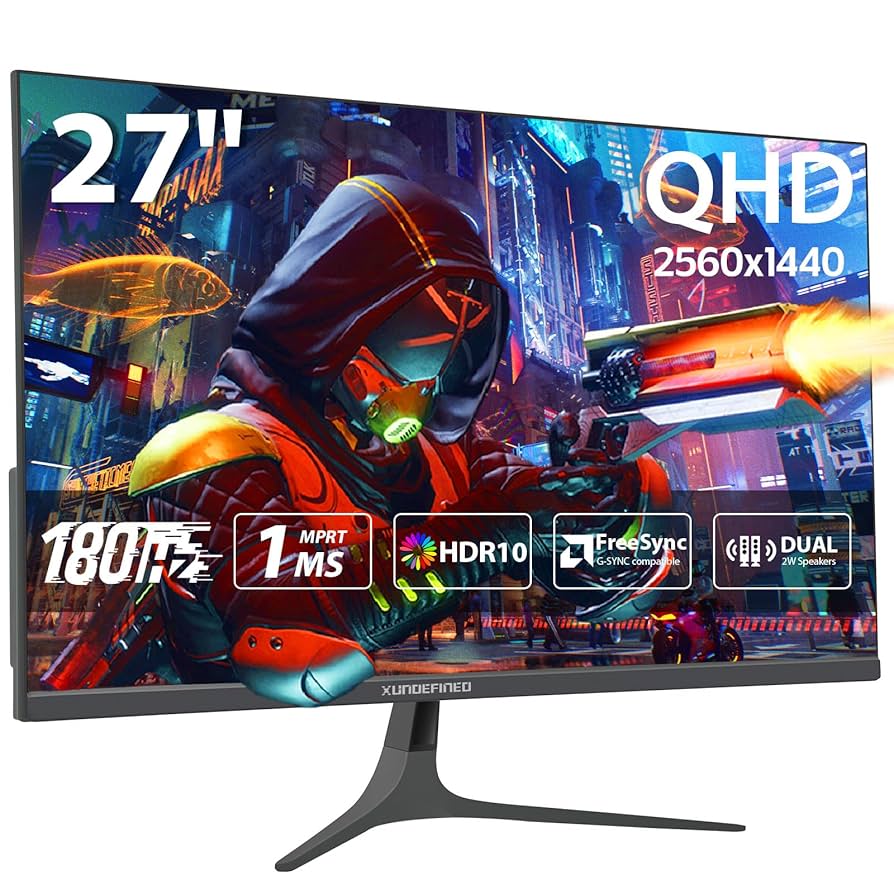 27 インチ 180Hz/144Hz WQHD IPS モニター Amazon.com: 27 inch 1440P Gaming Monitor, 180Hz/144Hz Fast
